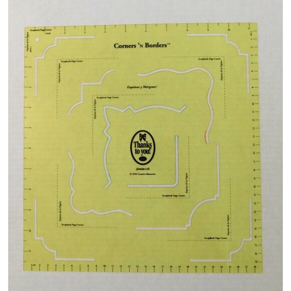 Creative Memories Templates Lines N Designs and Corners N Borders Set 1999 - Picture 3 of 3